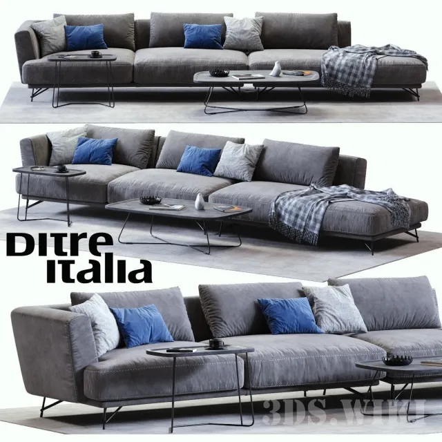 furniture – Диван Ditre Italia Lennox стол Verve 3ds Max