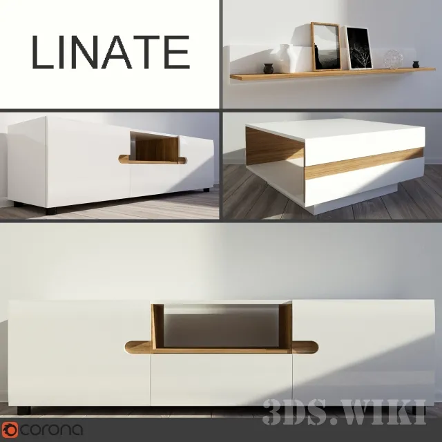 furniture – Полка тумба и комод Линате 3ds Max
