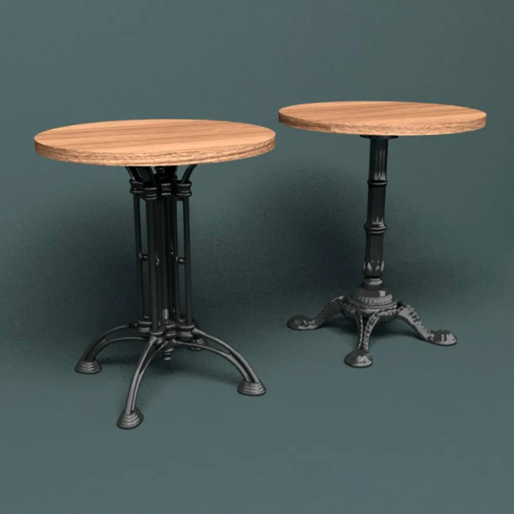 furniture – Сoffee tables with heavy legs 3ds Max