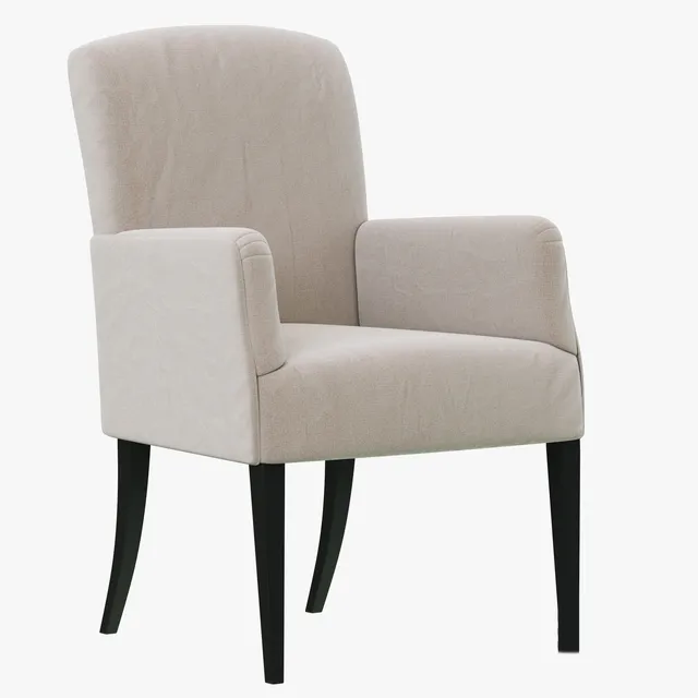 furniture – Dantone Home armchair Bordeaux-2 with flat back 3ds Max