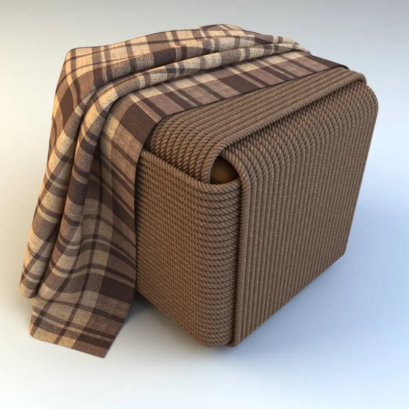 furniture – Dantone Home Fleetwood pouf 56 3ds Max