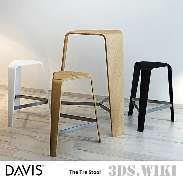 furniture – Davis bar table and chairs 3ds Max