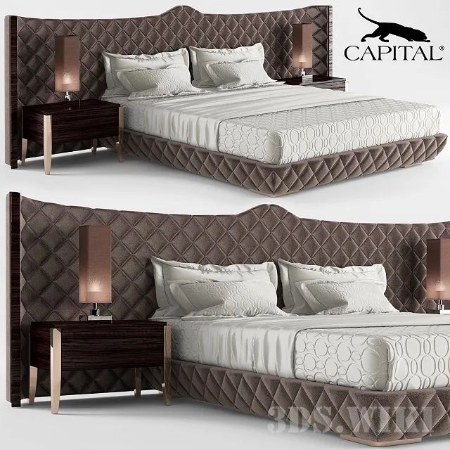 furniture – DAYTONA Capital Decor bed 3ds Max