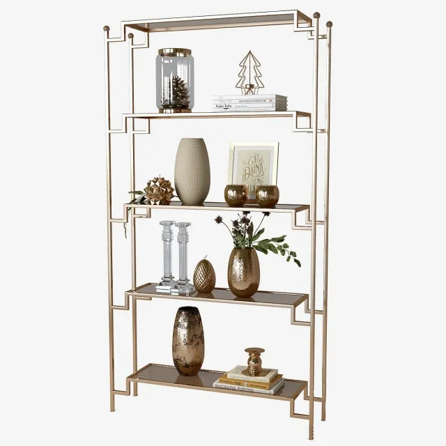 furniture – Decor shelf set 2 3ds Max