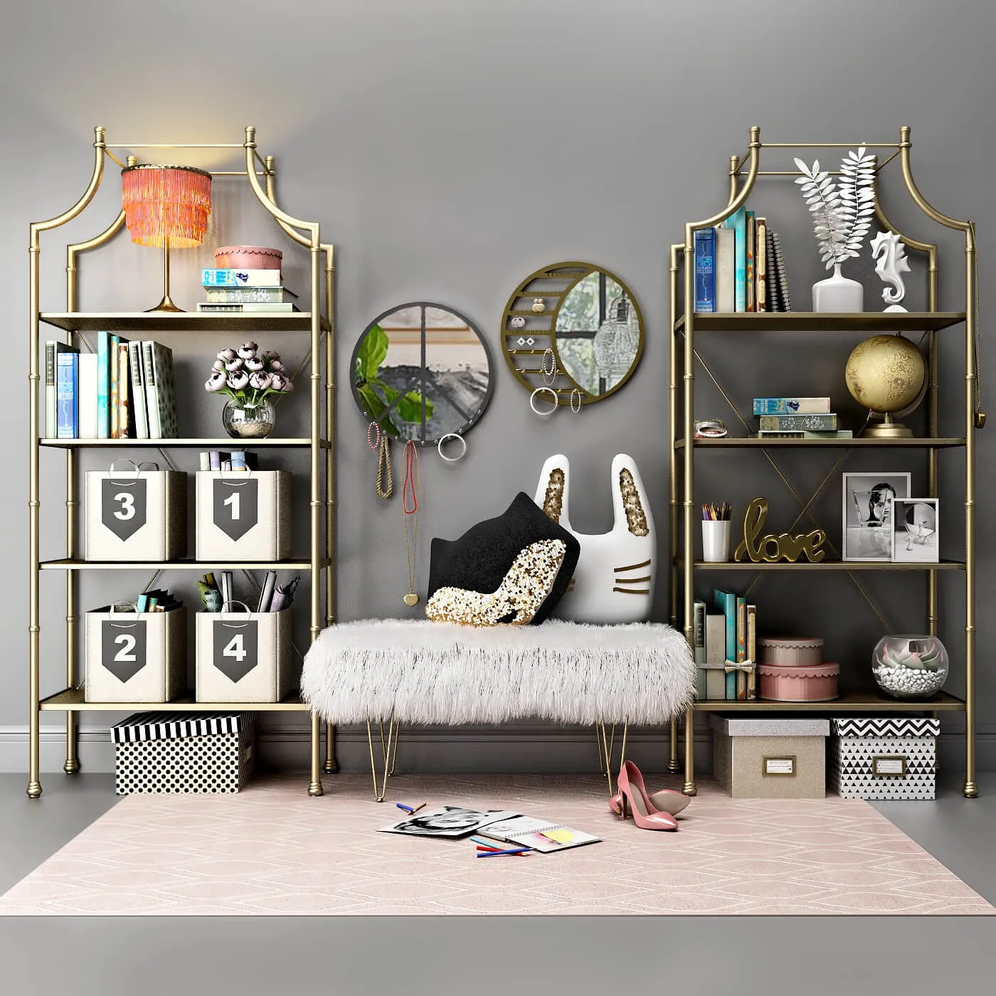furniture – Decorative Set 022 3ds Max