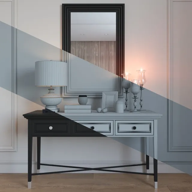 furniture – Decorative Set 09 3ds Max