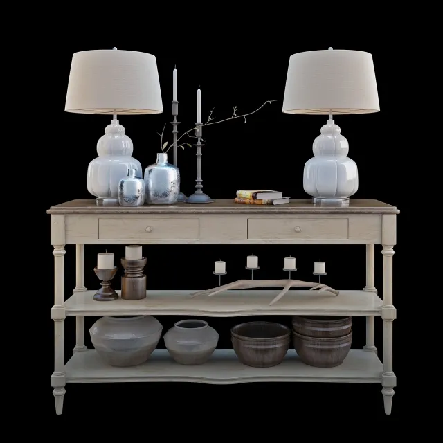 furniture – Decorative set 425 3ds Max