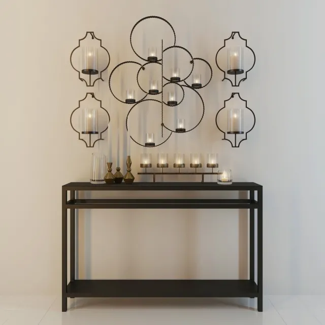 furniture – Decorative set Crate and Barrel 3ds Max