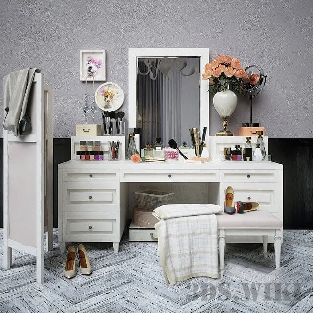 furniture – Decorative set dresser 3ds Max