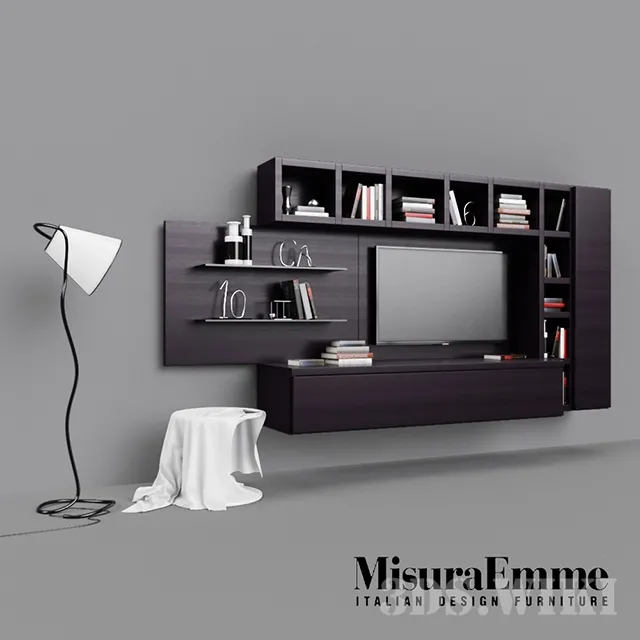 furniture – Decorative set for the living room (MisuraEmme) 3ds Max