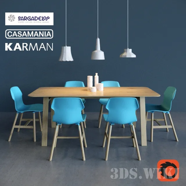 furniture – Decorative set – Table and chair by Casamania 3ds Max