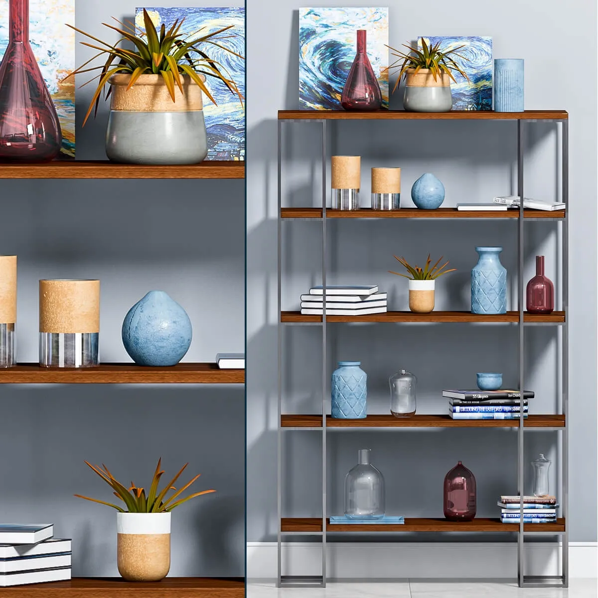 furniture – Decorative shelf -3 3ds Max