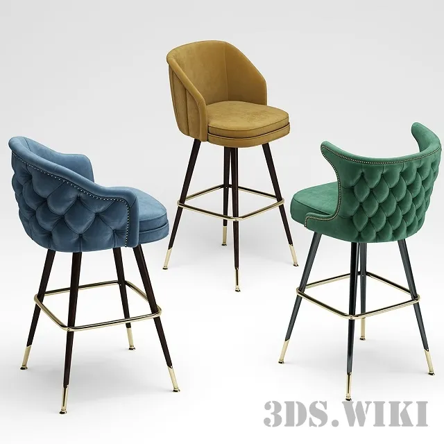 furniture – Deer Spring Bar Stool 3ds Max