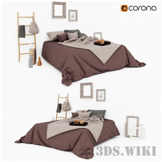 furniture – Designer bed 3ds Max