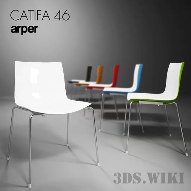 furniture – Designer chair Catifa 46 3ds Max