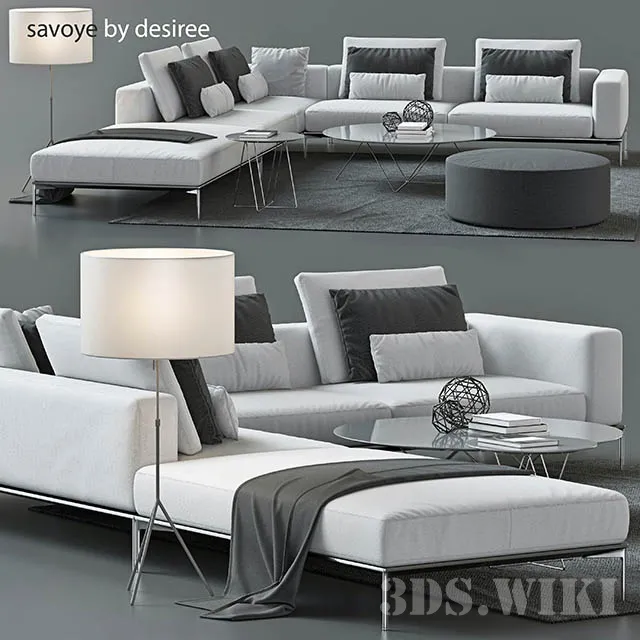 furniture – Desiree Savoye sofa 3ds Max