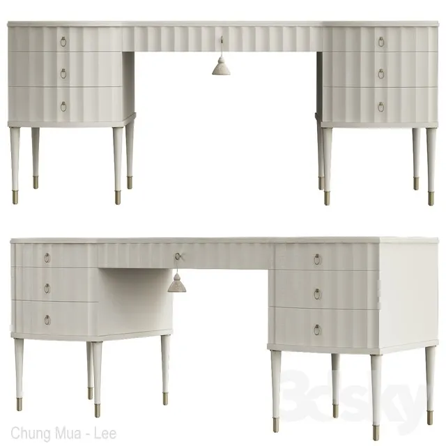 FURNITURE – DESK – 3D MODELS – 3DS MAX – FREE DOWNLOAD – 8164