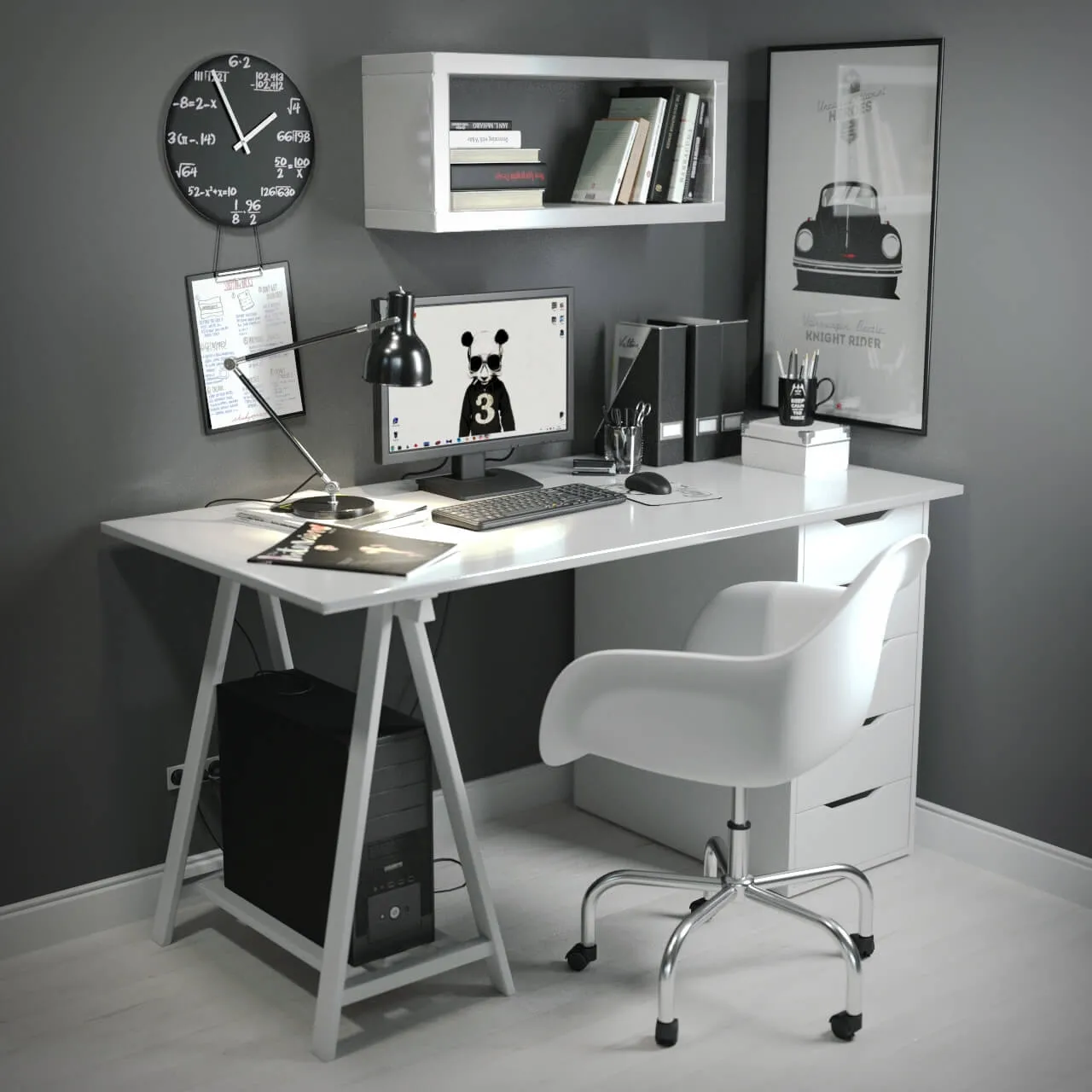 furniture – Desk in the Scandinavian style 3ds Max