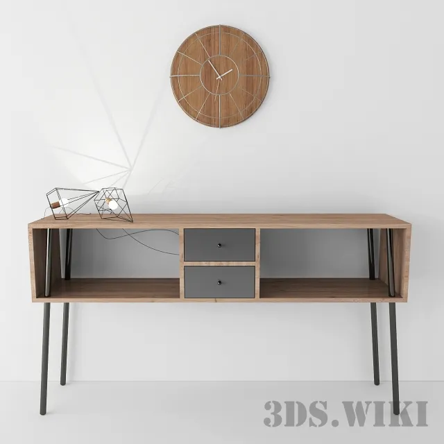 furniture – Dialma Brown Console 3ds Max