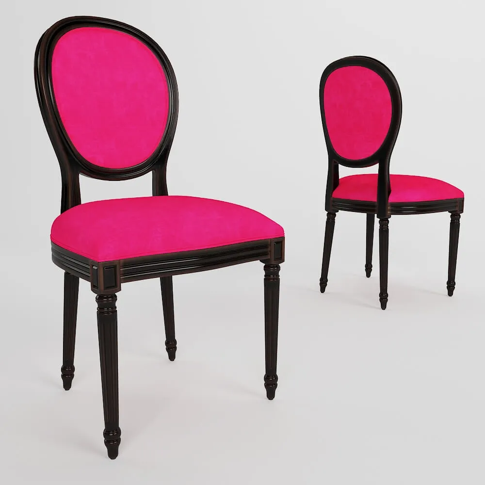 furniture – Dining chair French style 3ds Max