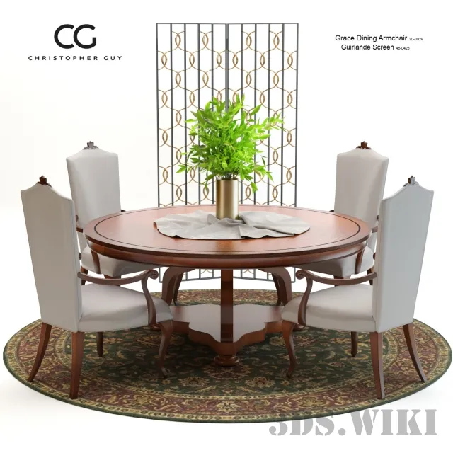 furniture – Dining Set 3ds Max