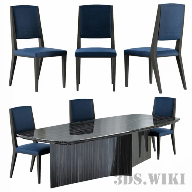 furniture – Dining Table and chairs 3ds Max