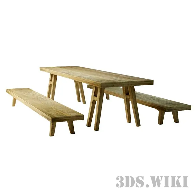 furniture – Dining Table & Chair 3ds Max