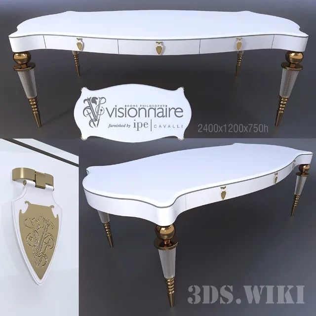 furniture – Dining table IPE Cavalli (Visionnaire) 3ds Max