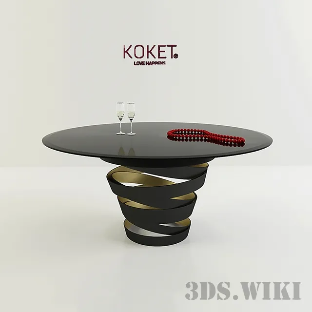 furniture – Dining table Koket Intuition 3ds Max