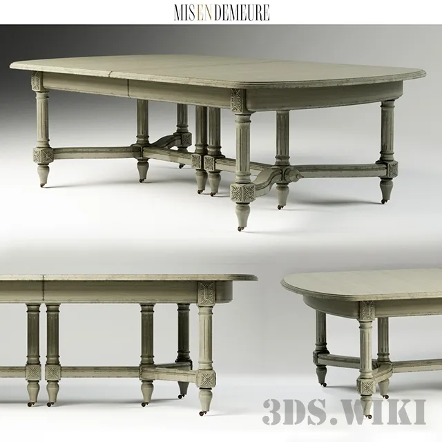 furniture – Dining Table MANGER FIGEAC 3ds Max