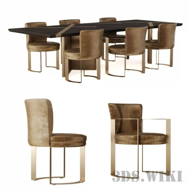 furniture – Dinning Set 3ds Max