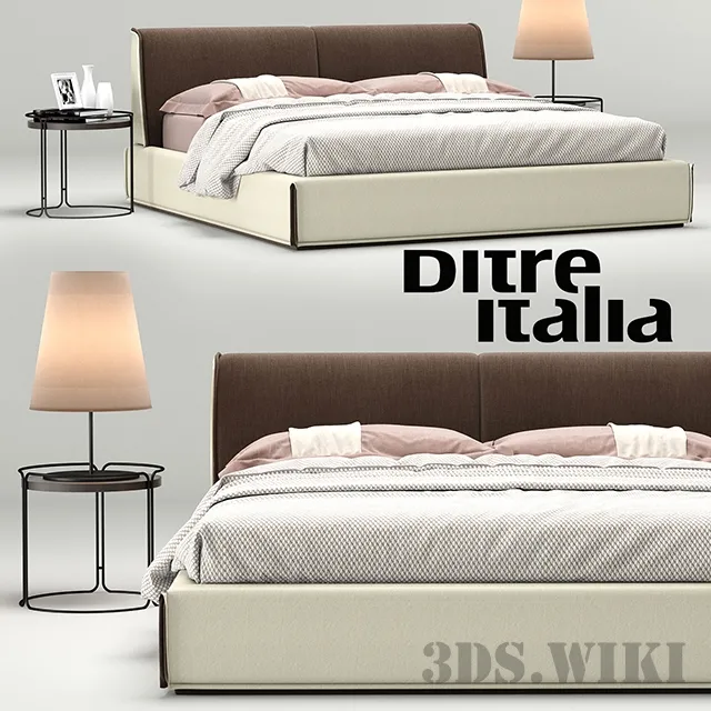 furniture – Diter Italia Monolith bed 3ds Max