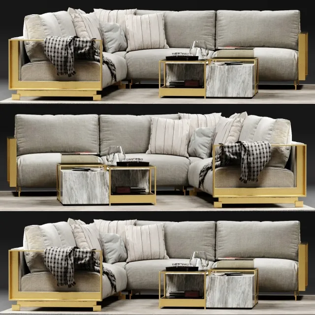 furniture – Ditre Italia Bag corner sofa 3ds Max