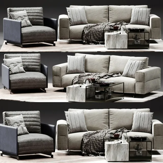 furniture – Ditre Italia Bag sofa 04 3ds Max
