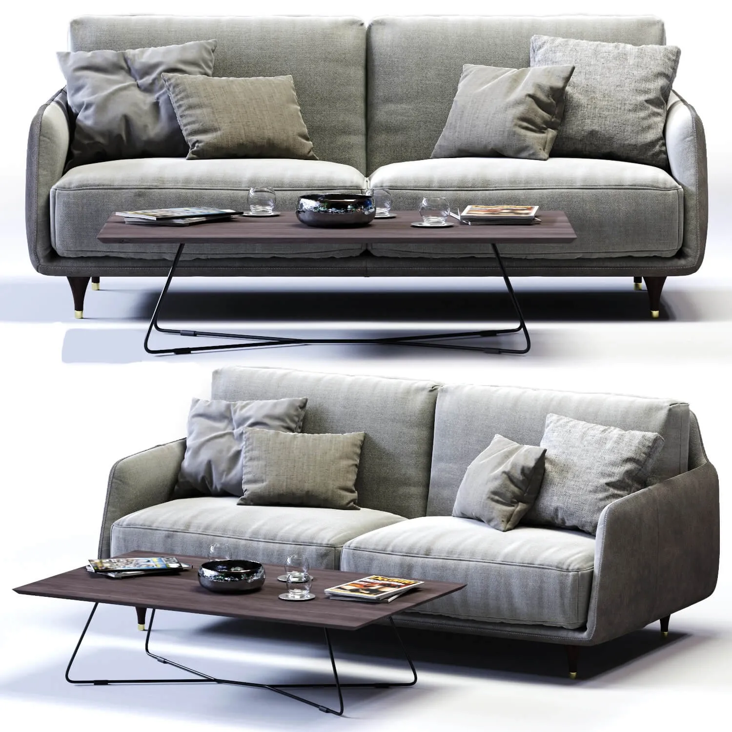 furniture – Ditre Italia Elliot 2-er maxi sofa 3ds Max