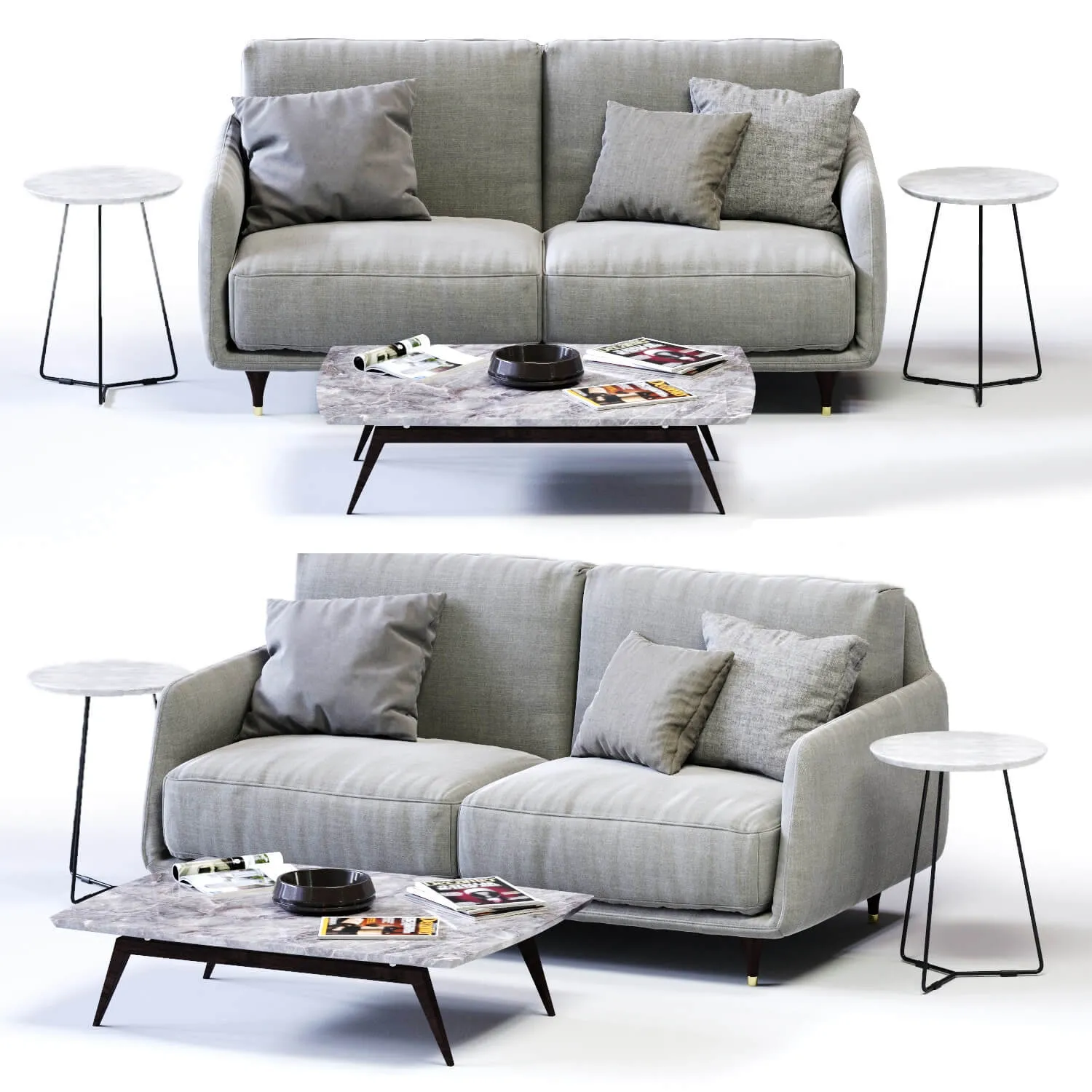 furniture – Ditre Italia Elliot  2-er sofa 3ds Max