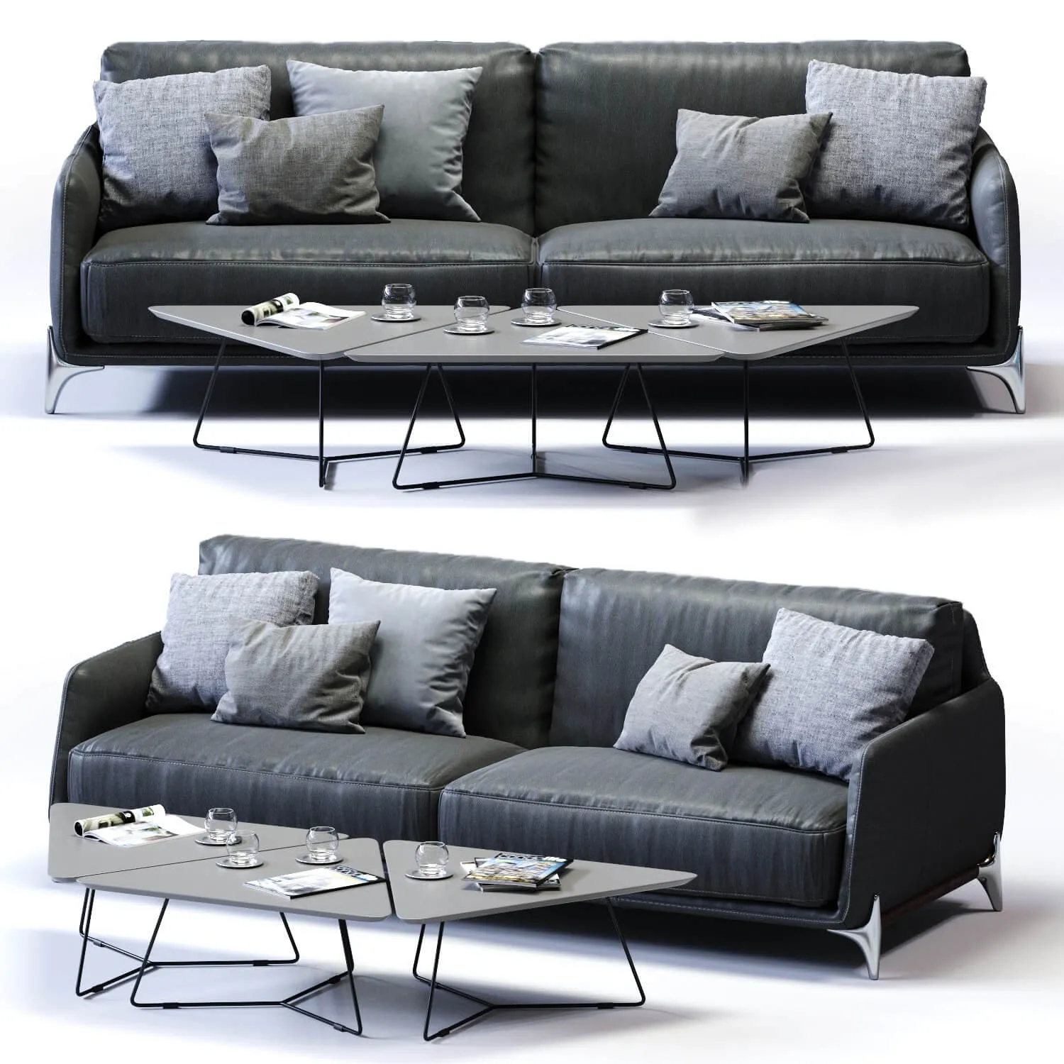 furniture – Ditre Italia Elliot 3-er maxi sofa 3ds Max