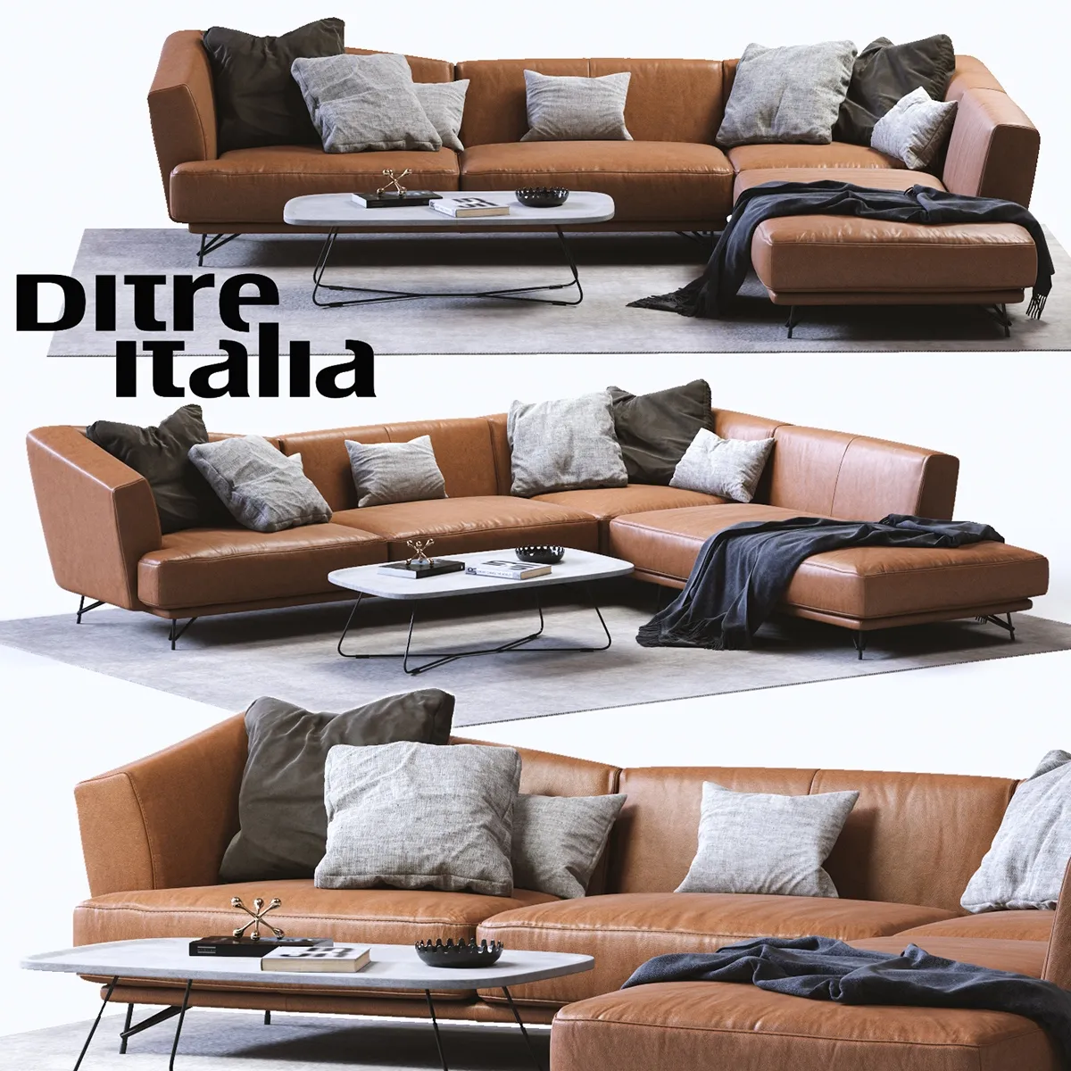 furniture – Ditre Italia LENNOX Leather Sofa 3ds Max