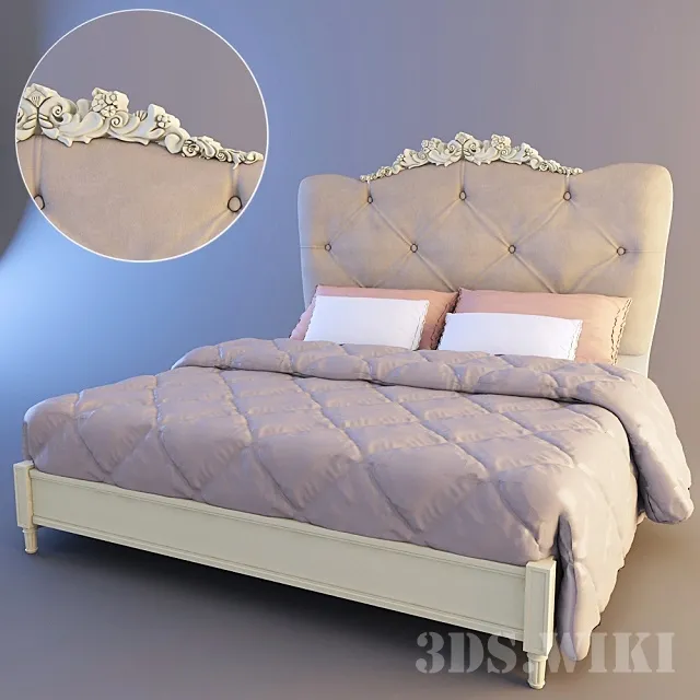 furniture – Dolce Rosa Classic Bed 3ds Max