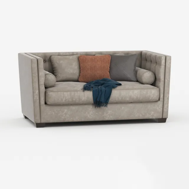 furniture – Dome deco sofa with pillows 3ds Max