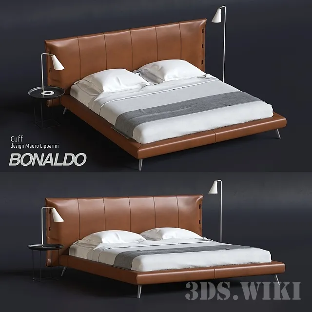 furniture – Double bed Bonaldo Cuff 3ds Max
