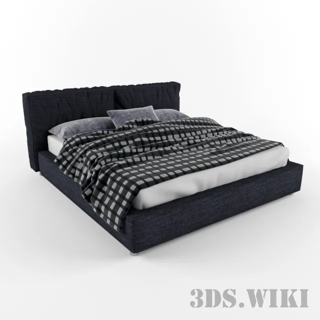 furniture – Double bed Bontempi Casa ELENA 3ds Max