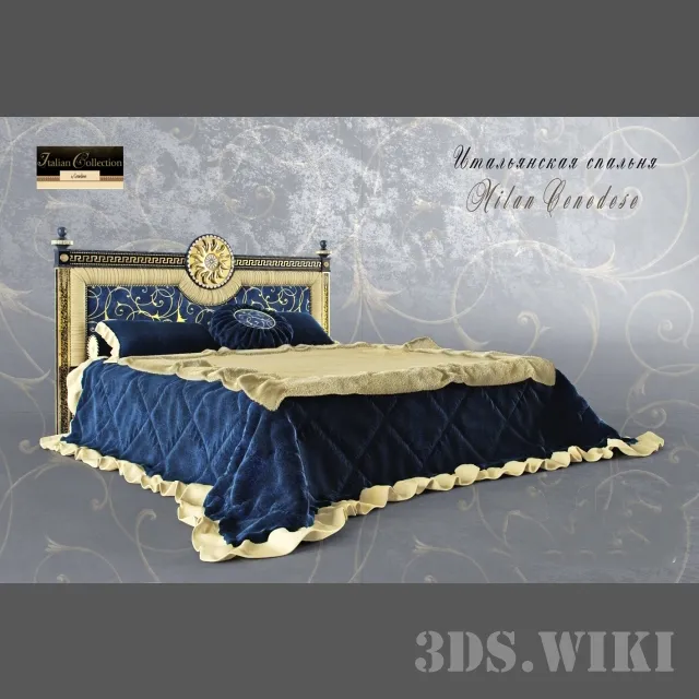 furniture – Double bed Milan Cenedese 3ds Max