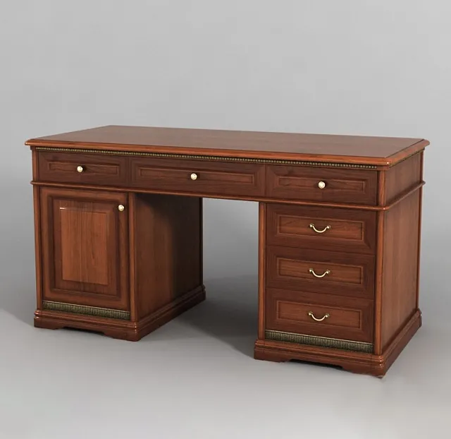 furniture – Double pedestal desk Dokonda 3ds Max