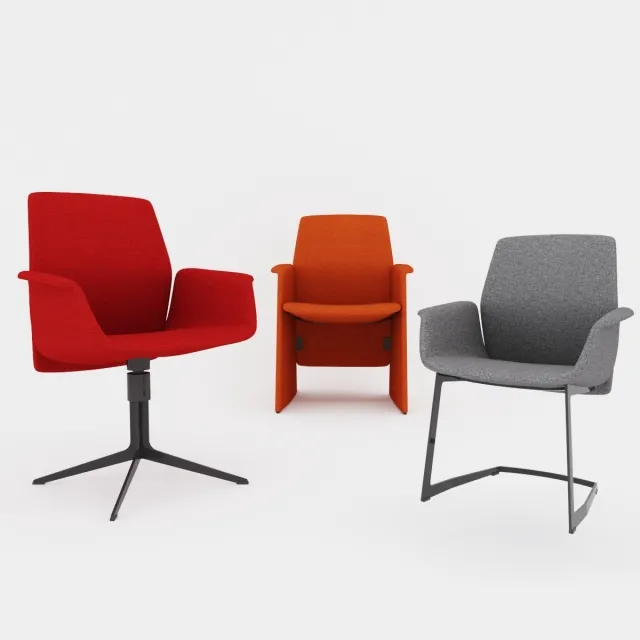 furniture – Downtown Visitor chairs and armchairs: President Executive Managerial Meeting and Visitor 3ds Max