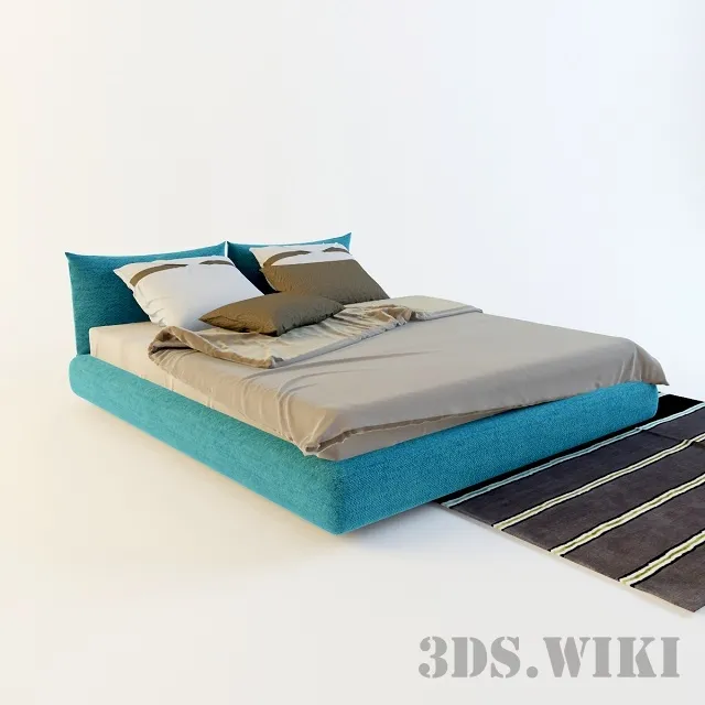 furniture – Dream Poliform bed 3ds Max