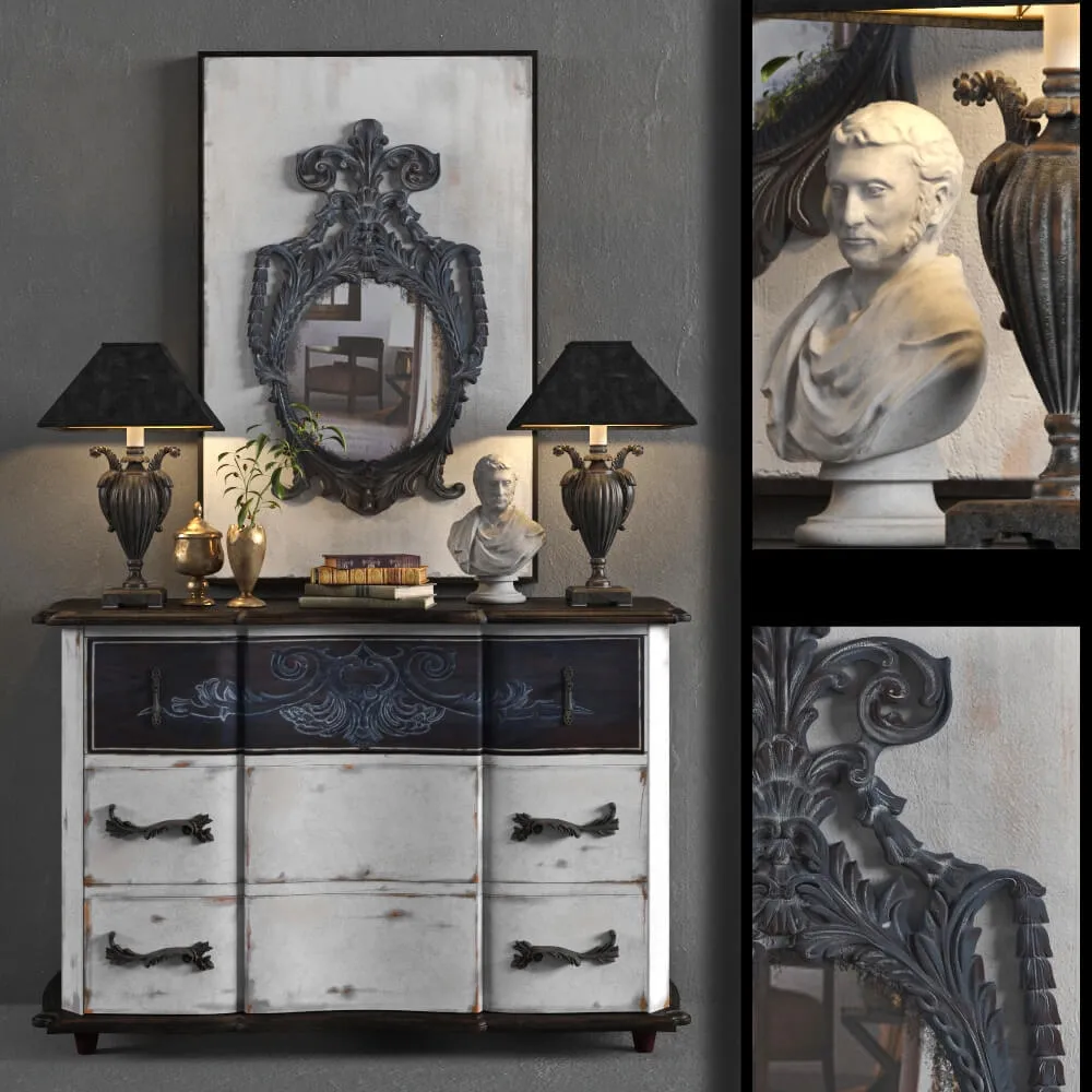 furniture – Dresser with mirror GuildMaster 3ds Max