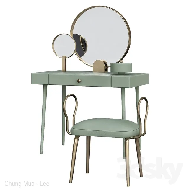 FURNITURE – DRESSING TABLE – 3D MODELS – 3DS MAX – FREE DOWNLOAD – 8209