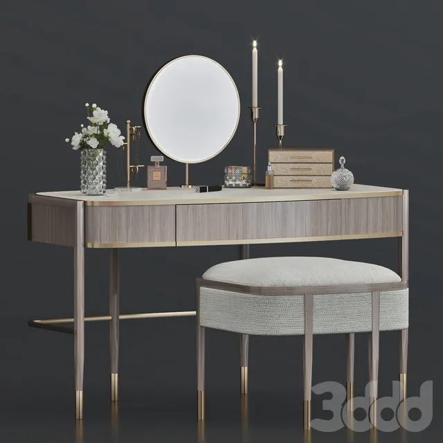 FURNITURE – DRESSING TABLE – 3D MODELS – 3DS MAX – FREE DOWNLOAD – 8212