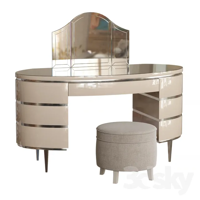 FURNITURE – DRESSING TABLE – 3D MODELS – 3DS MAX – FREE DOWNLOAD – 8213